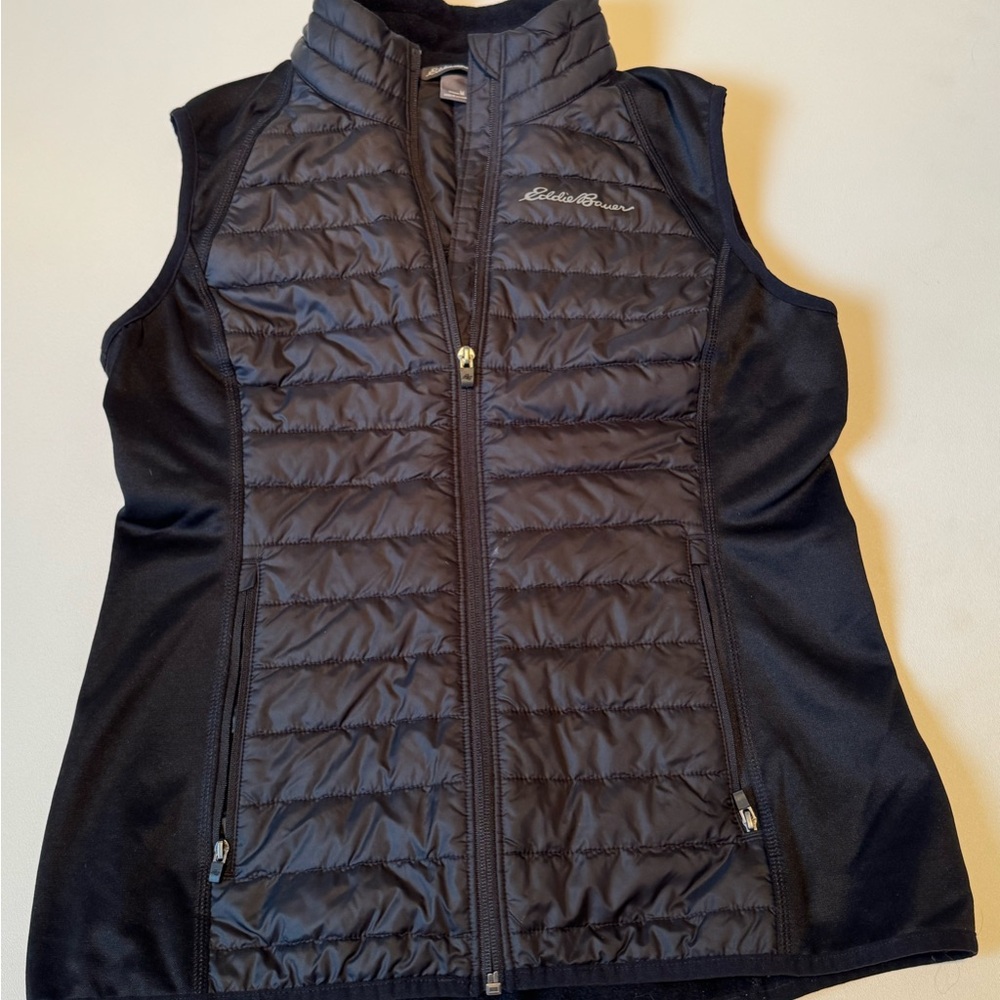 Eddie Bauer Black Quilted Vest
